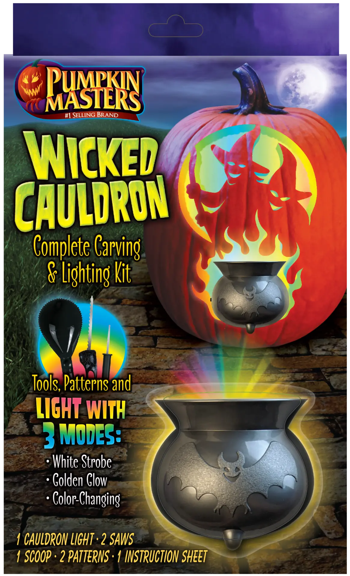 Wicked Cauldron Complete Carving & Light Kit