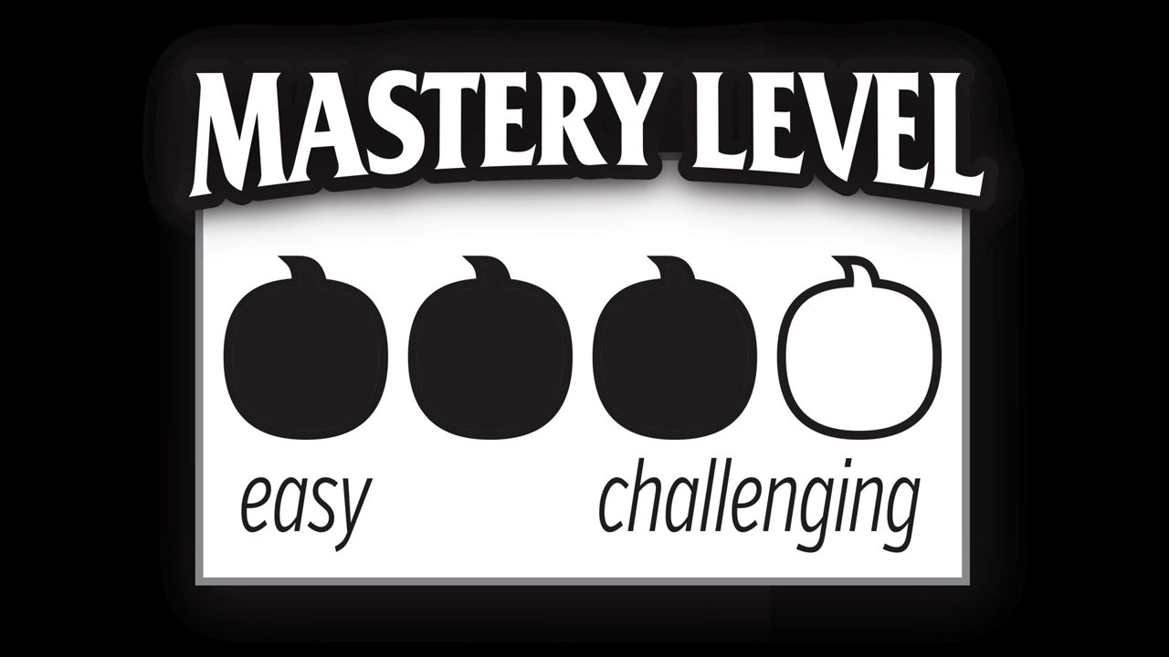 Mastery Level rating graphic from easy to challenging